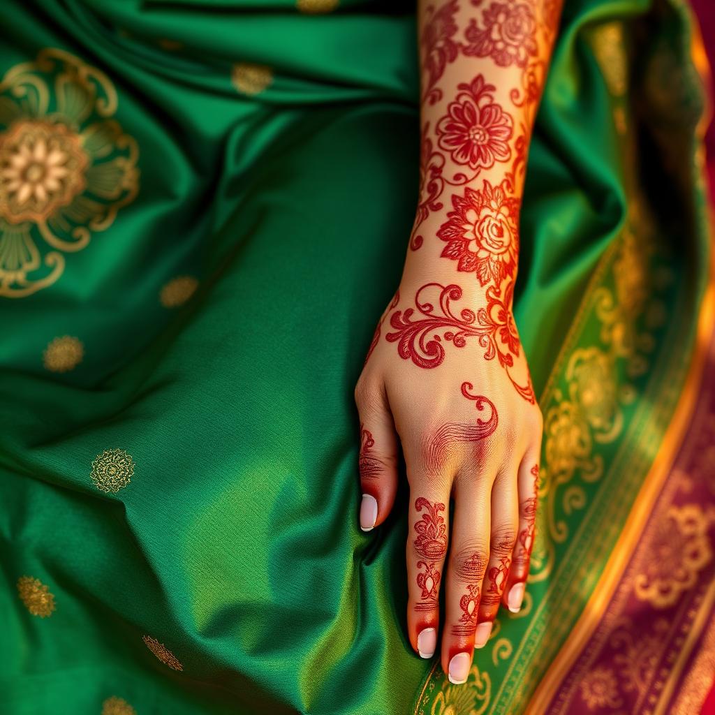 Bridal henna hand designs from Mombasa